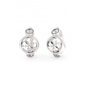 Ladies Perfect Illusion Silver Crystal Earrings UBE03373RH