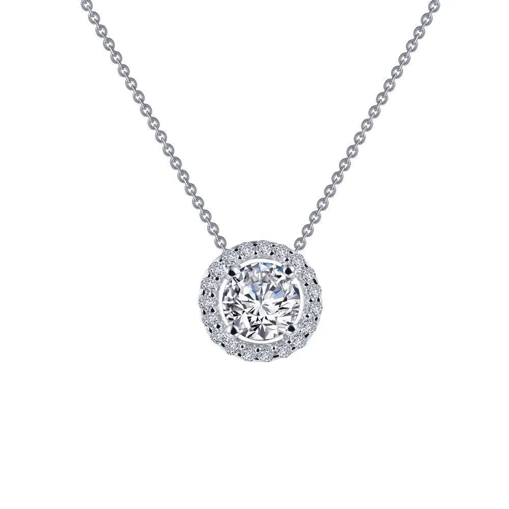 LAFONN 0.62ct TW Round Halo Necklace