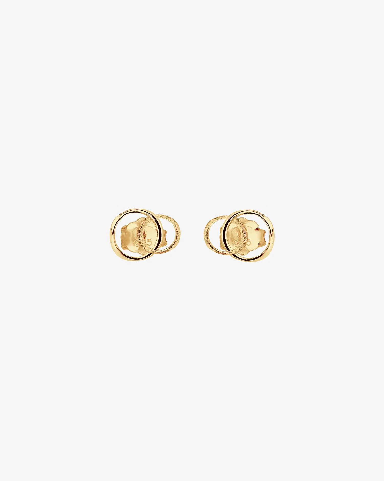 Les Amis drop studs gold