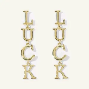 LUCK Dangle Earrings.