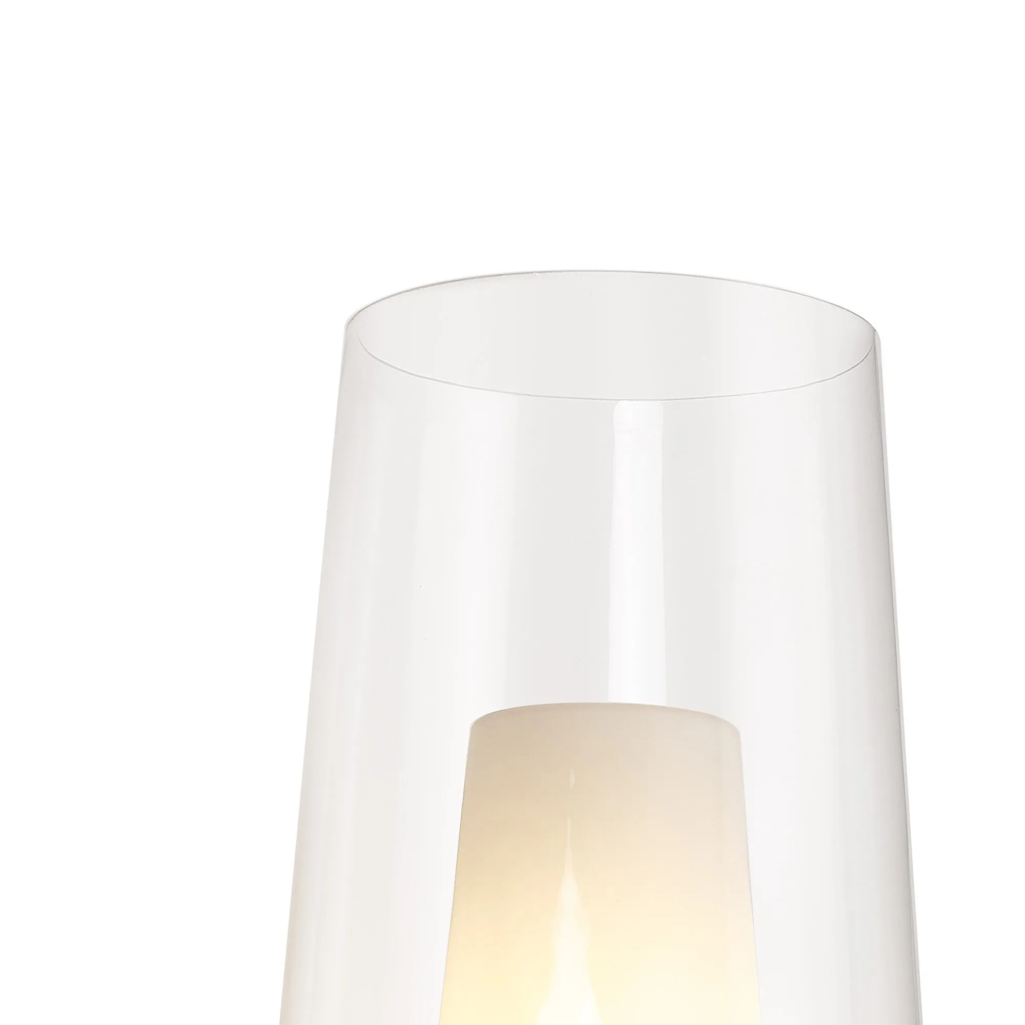 Mantra M8400 Nora Wall Lamp Gold/White/Clear Glass With Frosted Inner