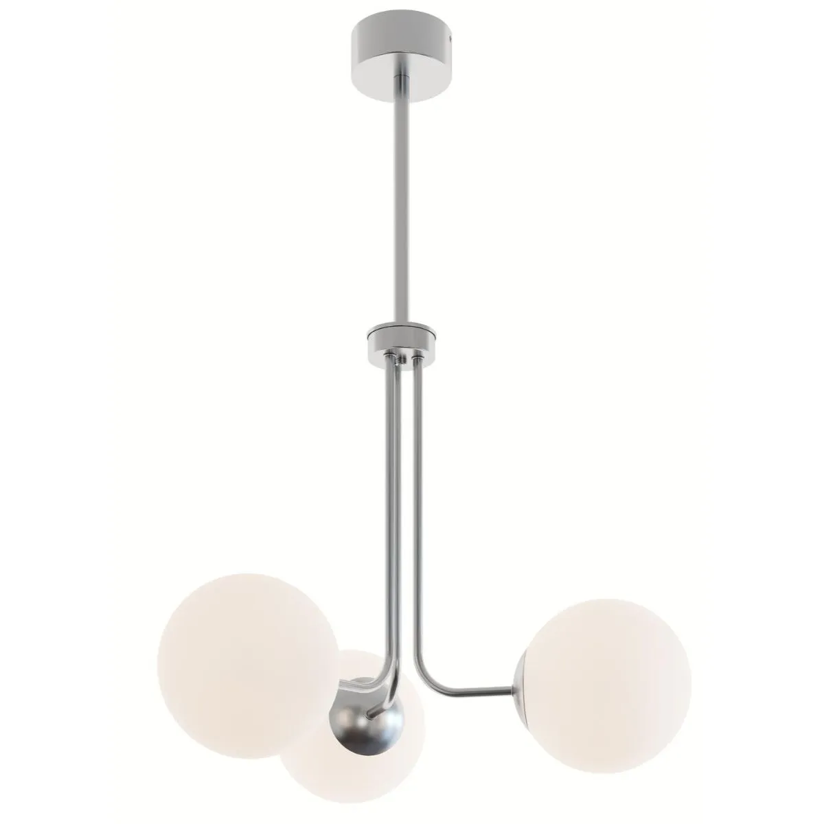 Metropolitan 27 in. 3 Lights LED Pendant Light Satin Nickel Finish