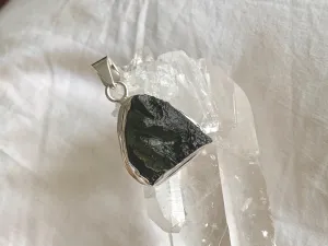 Moldavite Ansley Pendant - Freeform B