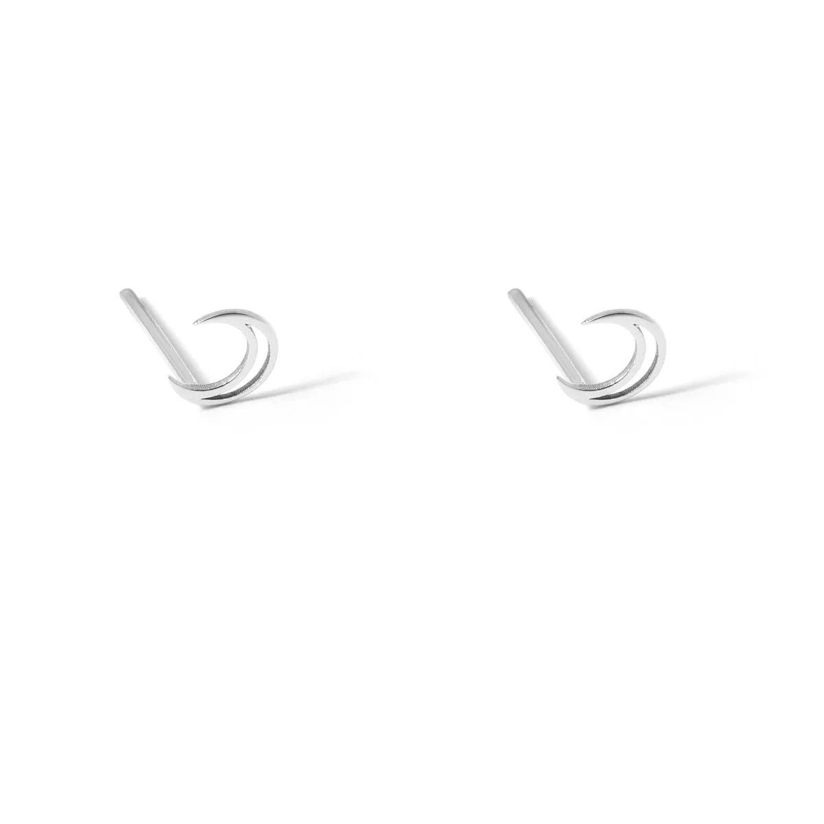 Moon Frinch Stud Earring