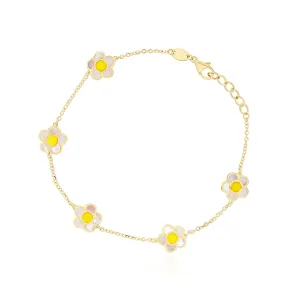 Mother of Pearl Daisy Bracelet