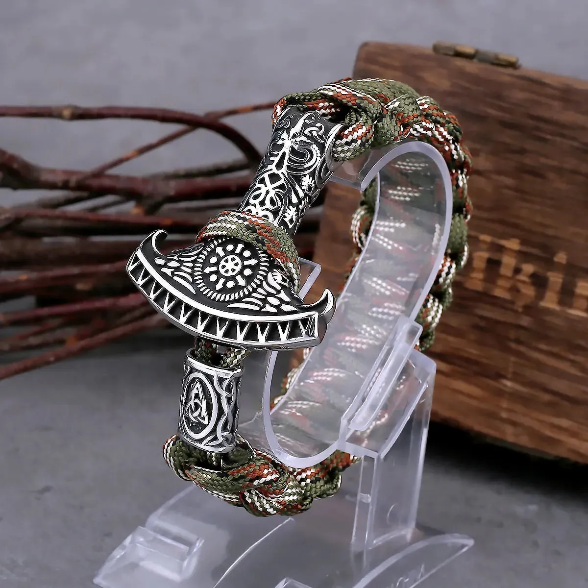 Odin Rune Axe Viking Bracelet