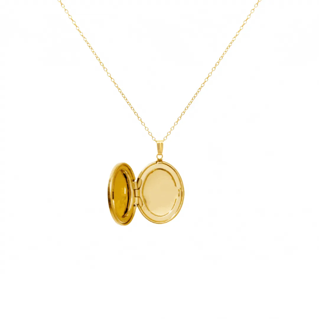 Oval Locket Necklace