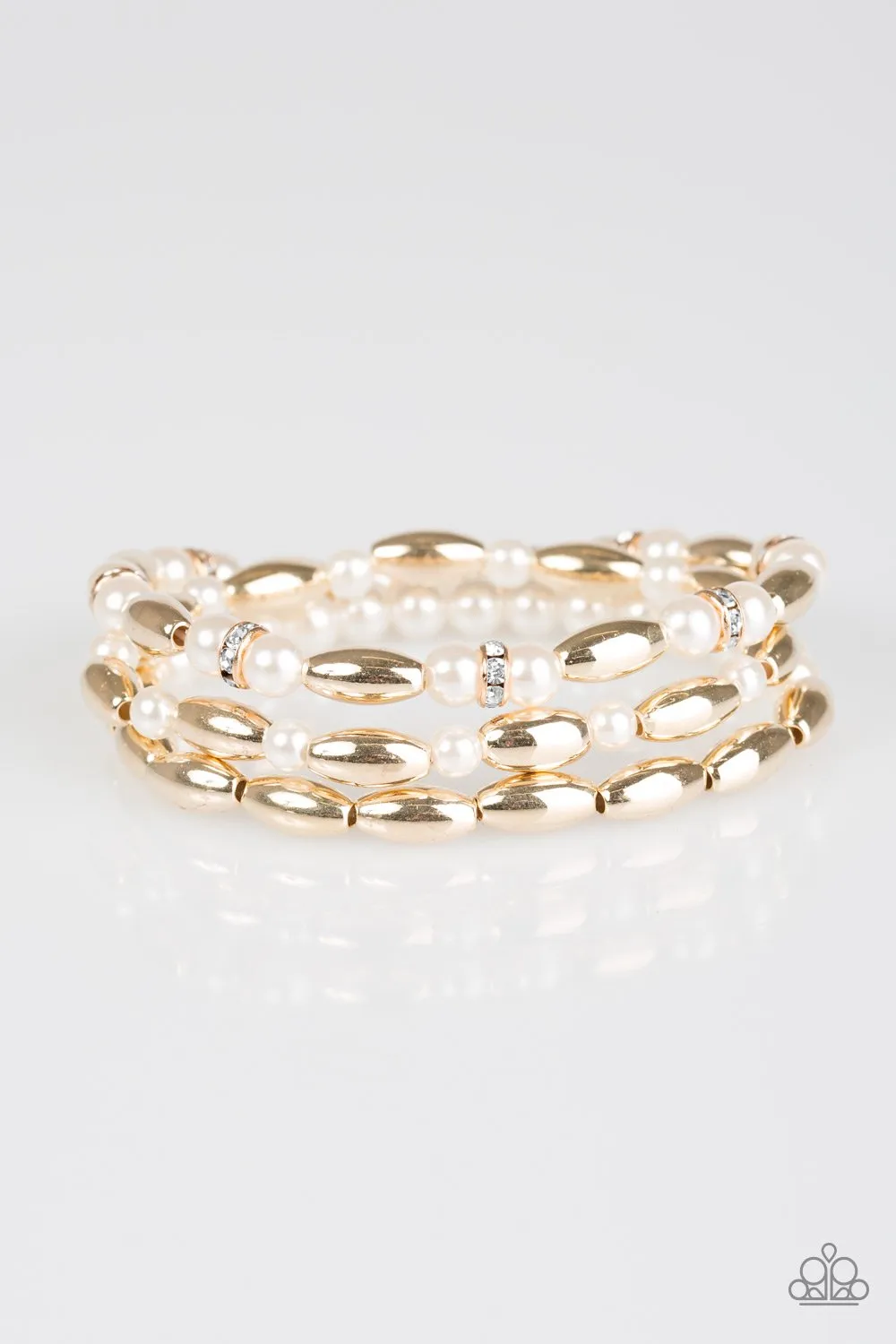 Paparazzi Bracelet ~ Chic Contender - Gold