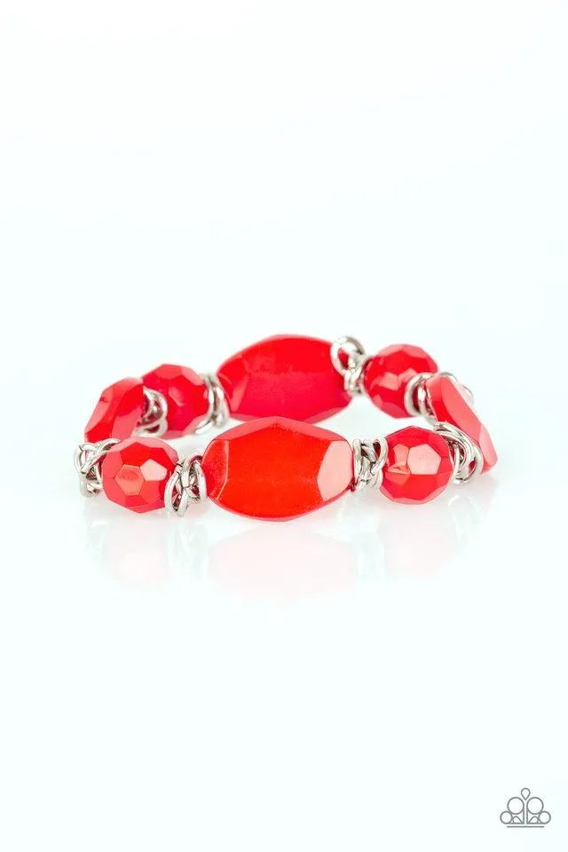 Paparazzi Bracelet ~ Savor The Flavor - Red