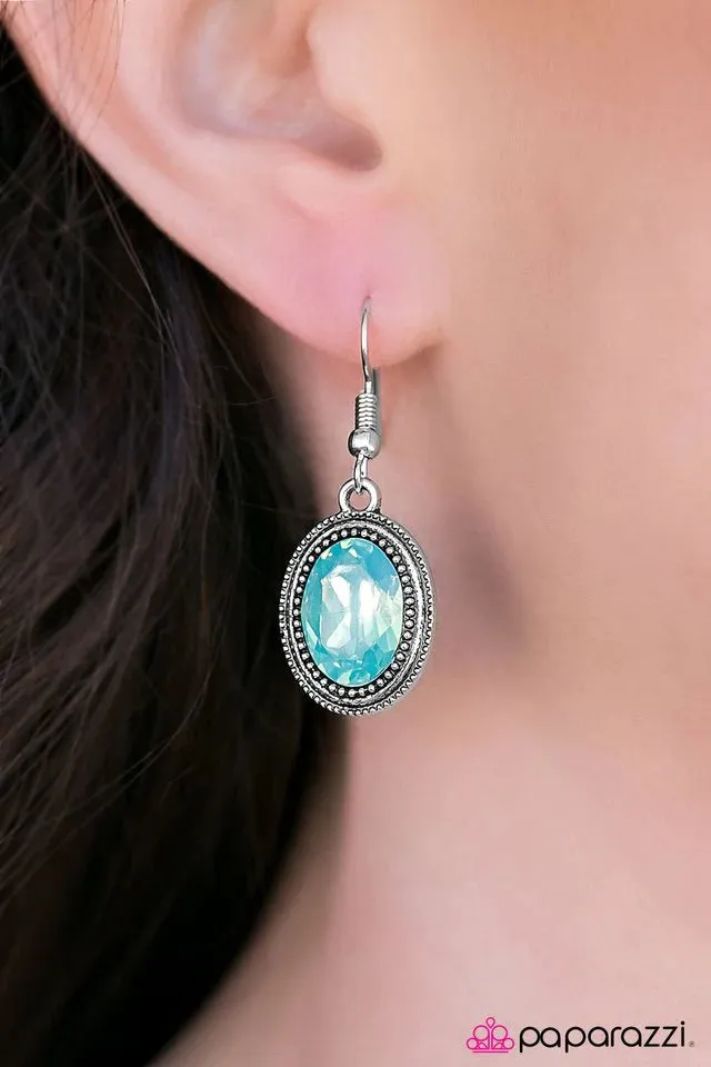 Paparazzi Earring ~ Galactic Glam - Green