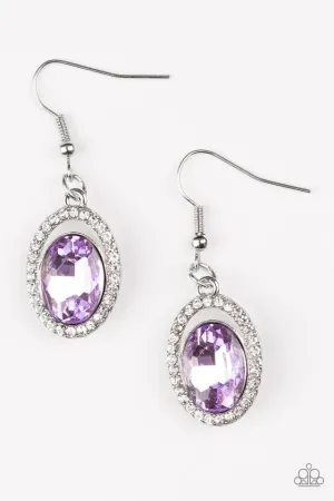 Paparazzi Earring ~ Imperial SHINE-ness - Purple