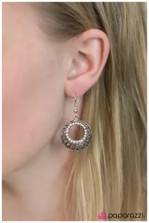 Paparazzi Earring ~ Party Like A Rockstar - White