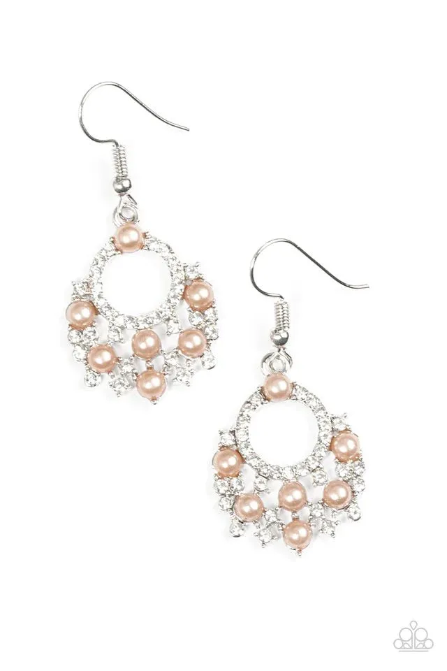 Paparazzi Earring ~ Sweet As MONEY - Brown