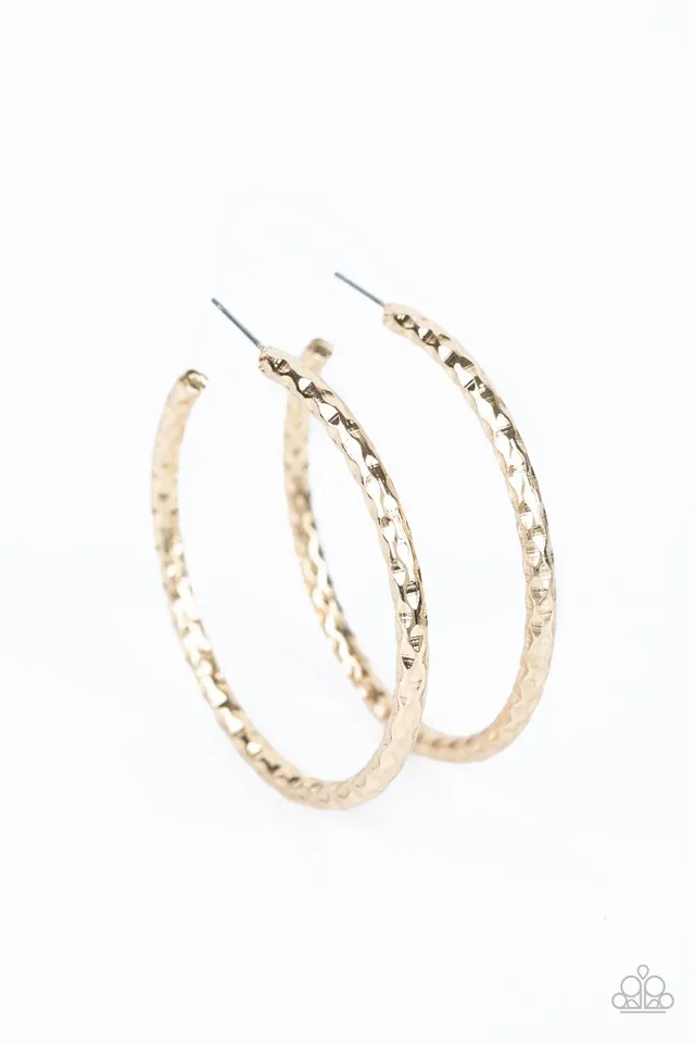 Paparazzi Earring ~ Urban Upgrade - Gold