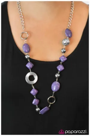 Paparazzi Necklace ~ Oh, Baby! - Purple