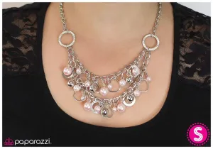 Paparazzi Necklace ~ Silly Little Love Songs - Pink