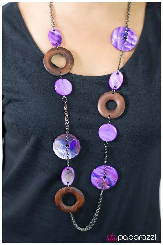 Paparazzi Necklace ~ Surfs Up - Purple