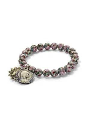 Pink Cloisonee Icon Bracelet