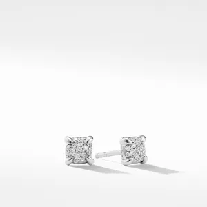 Precious Chatelaine Stud Earrings with Diamonds in 18K White Gold