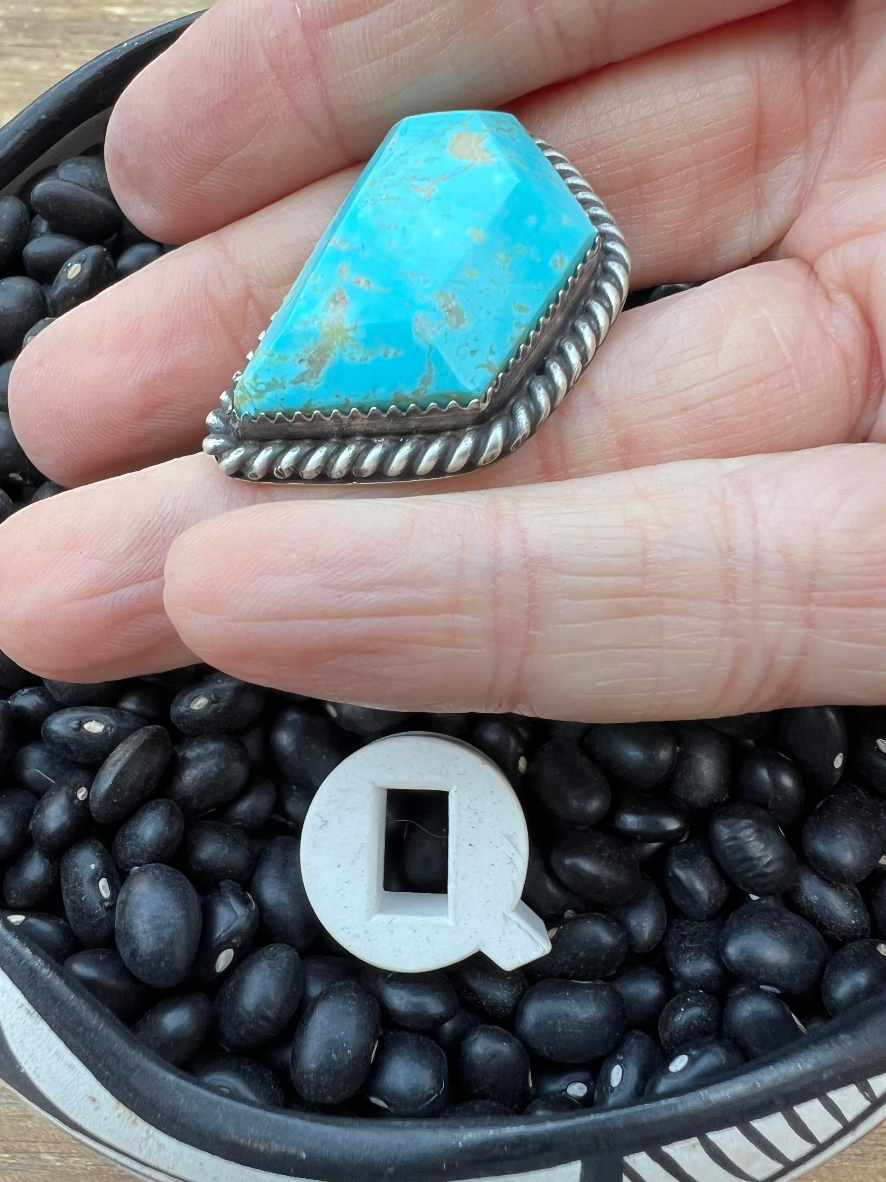 Rare Turquoise Faceted Gem Pendants