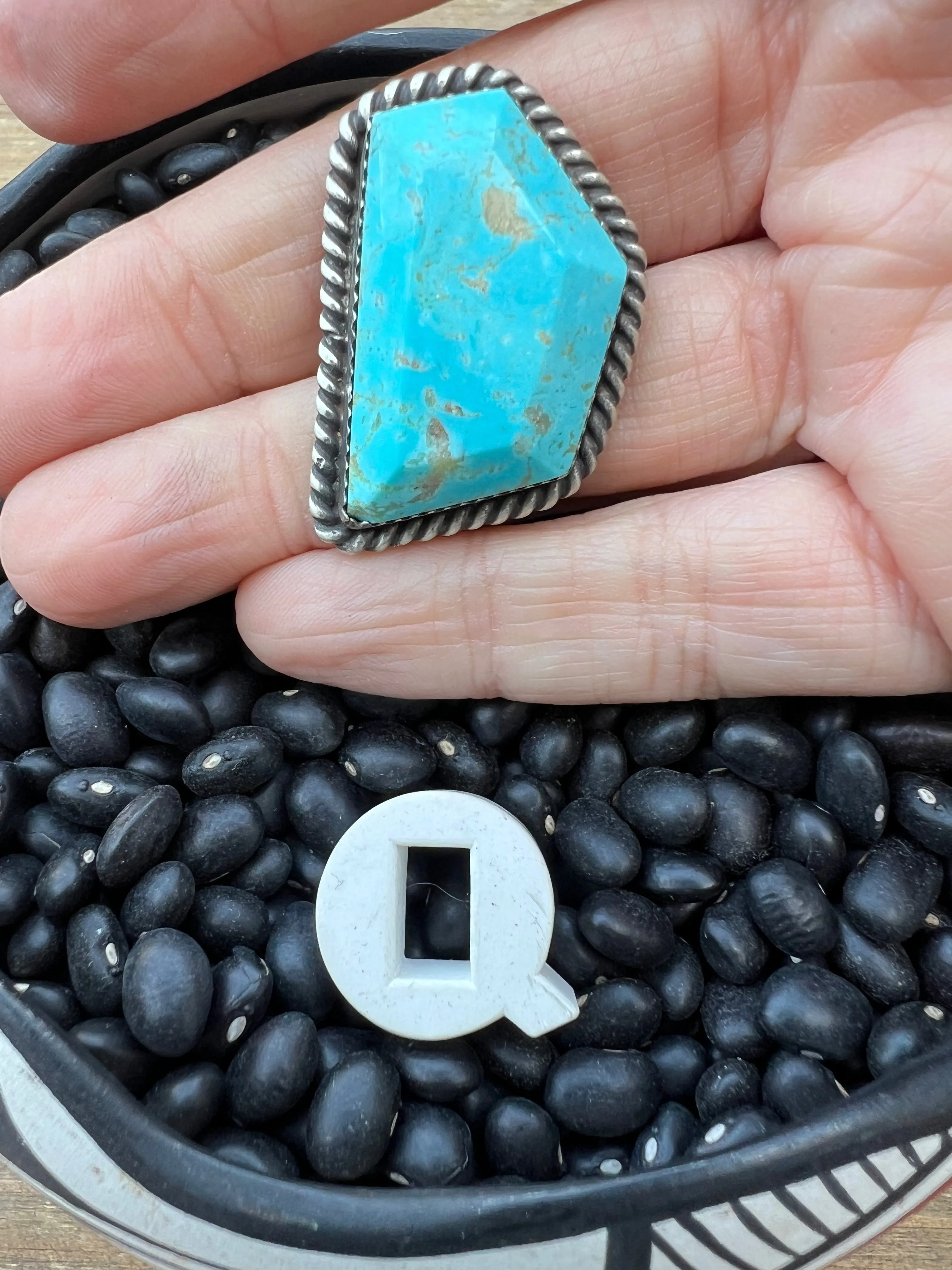 Rare Turquoise Faceted Gem Pendants