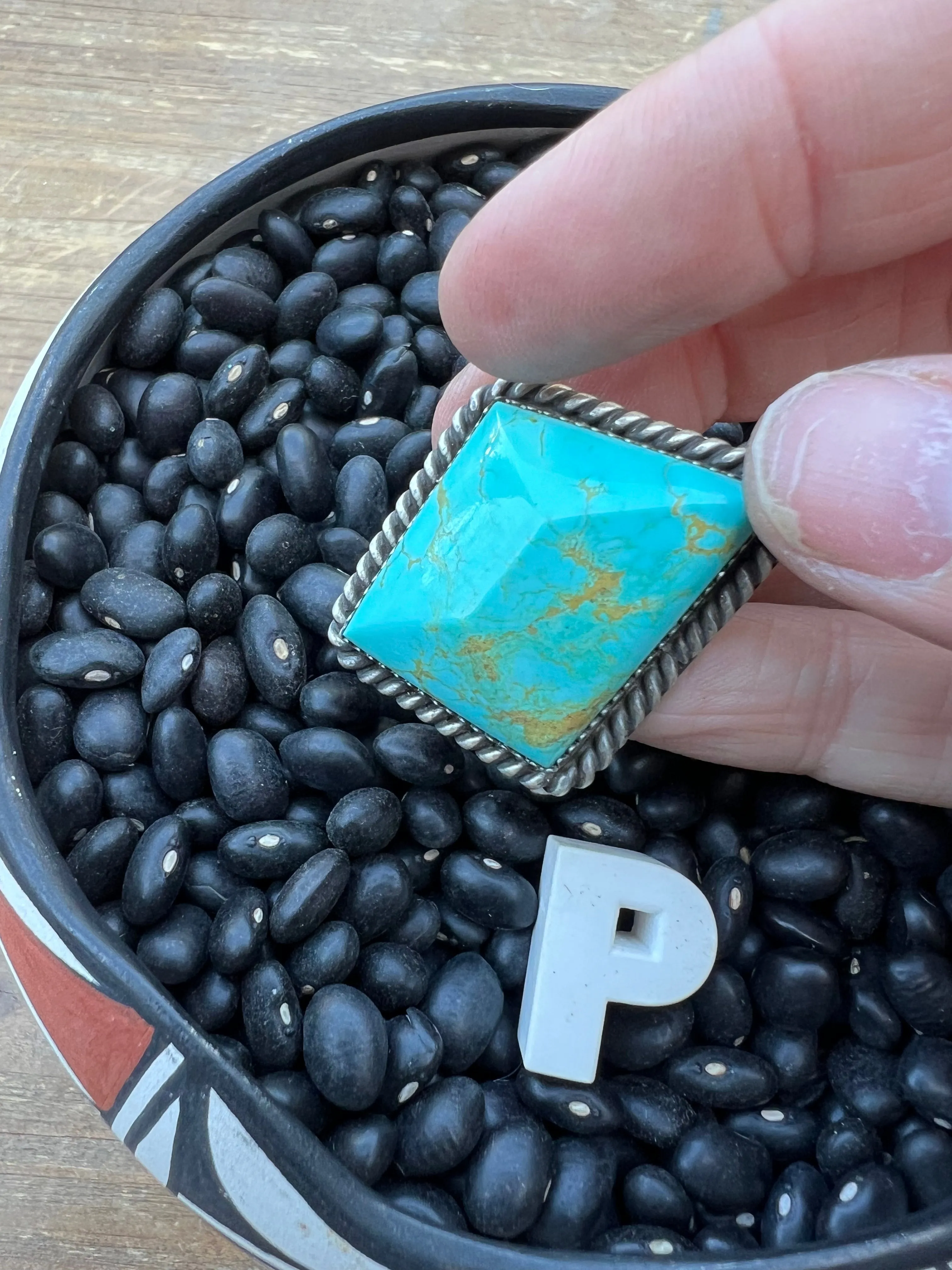 Rare Turquoise Faceted Gem Pendants