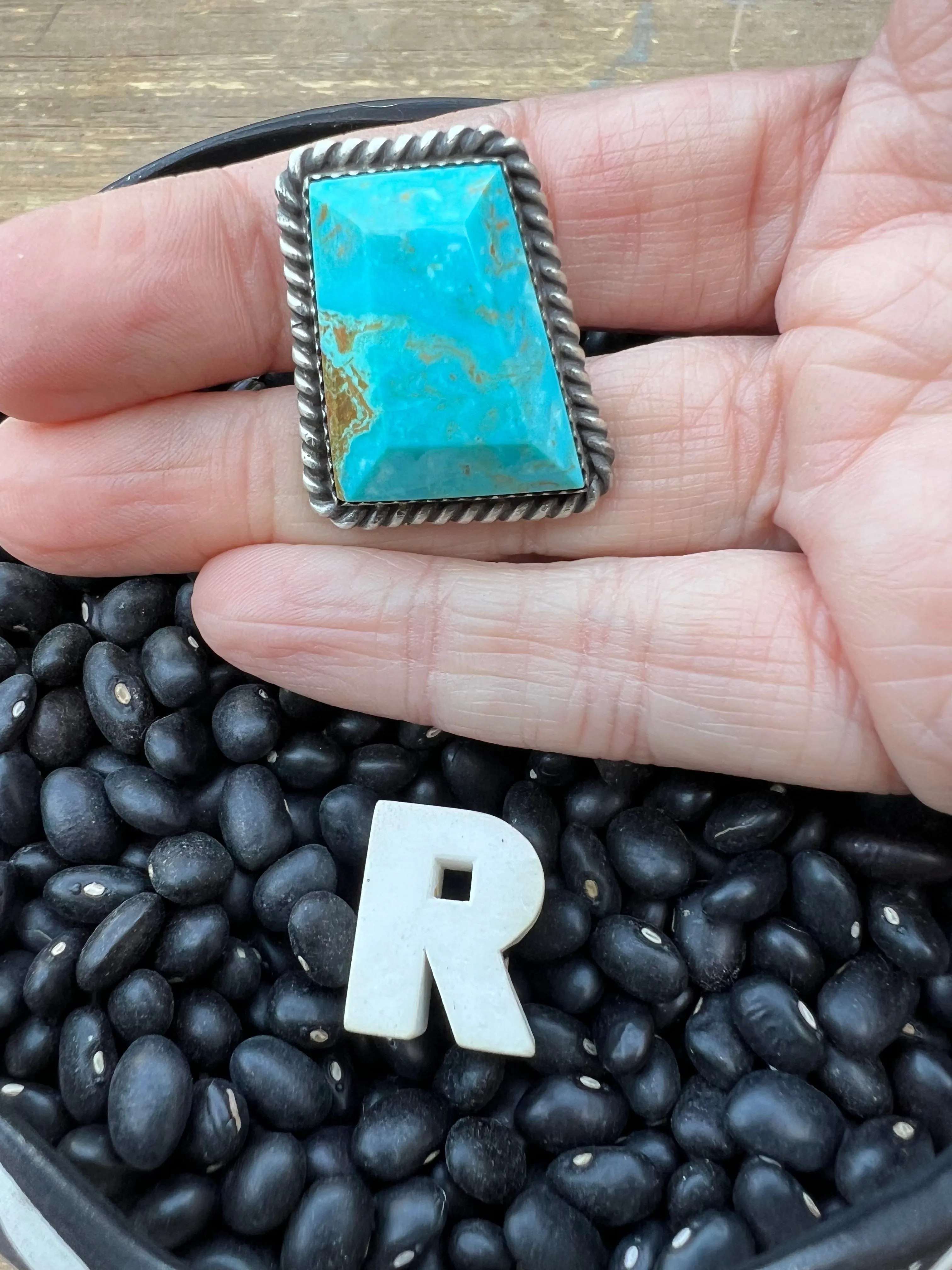 Rare Turquoise Faceted Gem Pendants