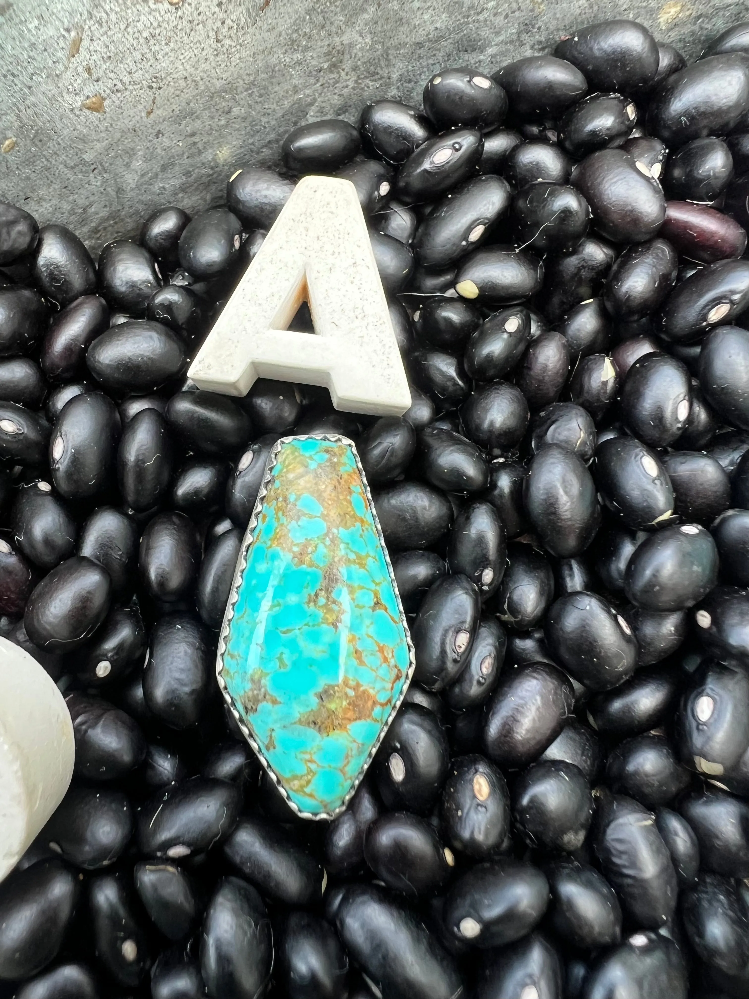 Rare Turquoise Faceted Gem Pendants