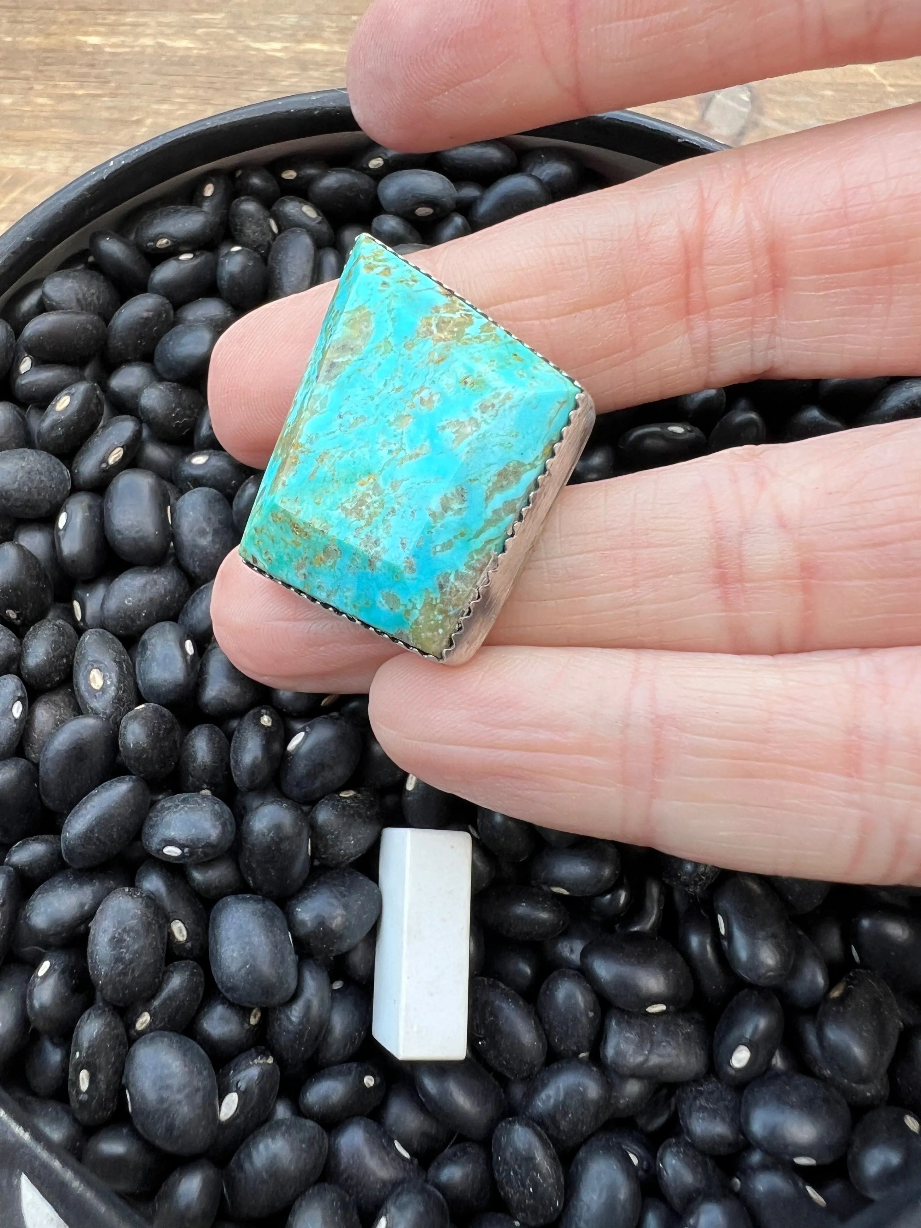 Rare Turquoise Faceted Gem Pendants