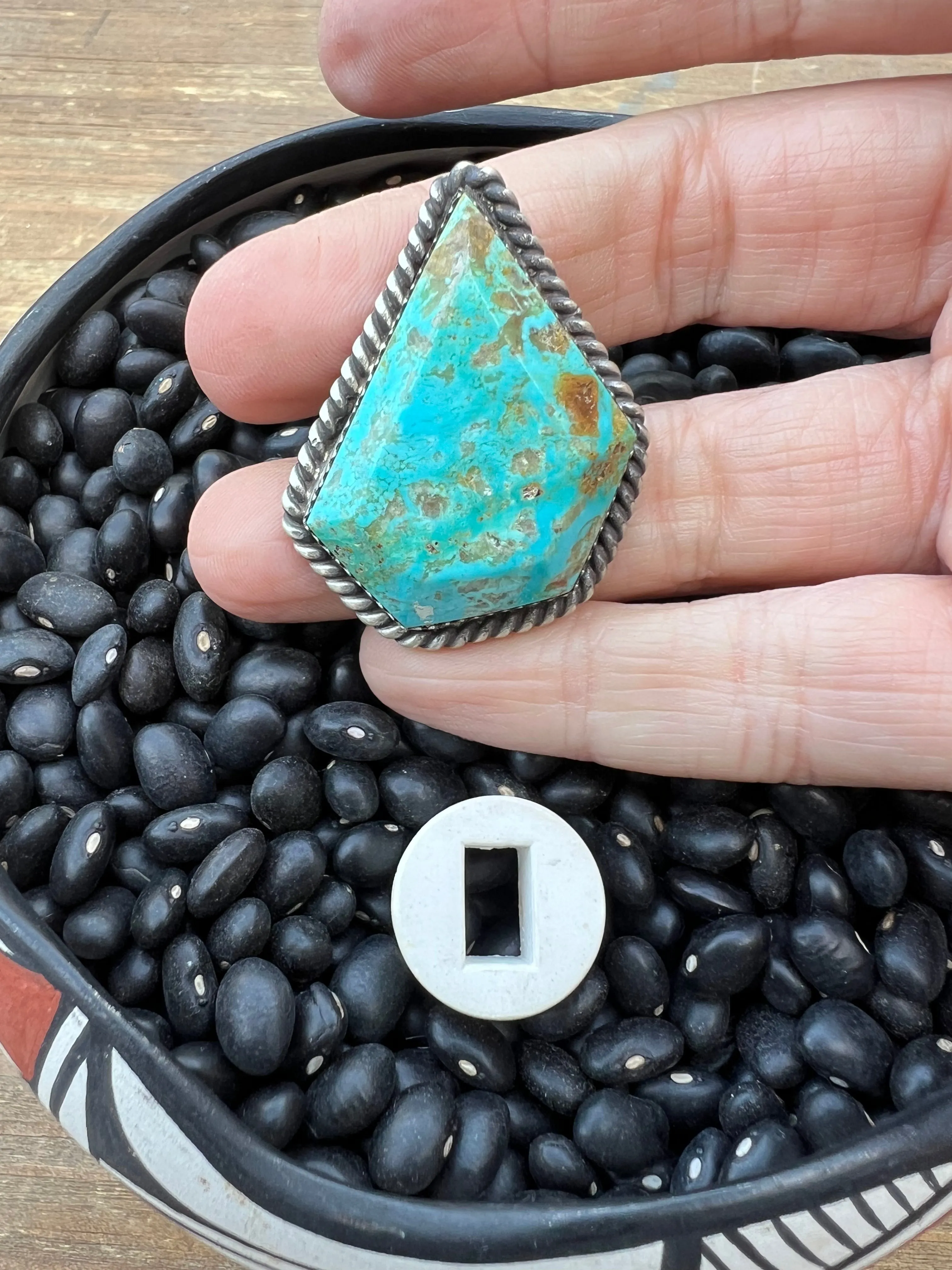 Rare Turquoise Faceted Gem Pendants