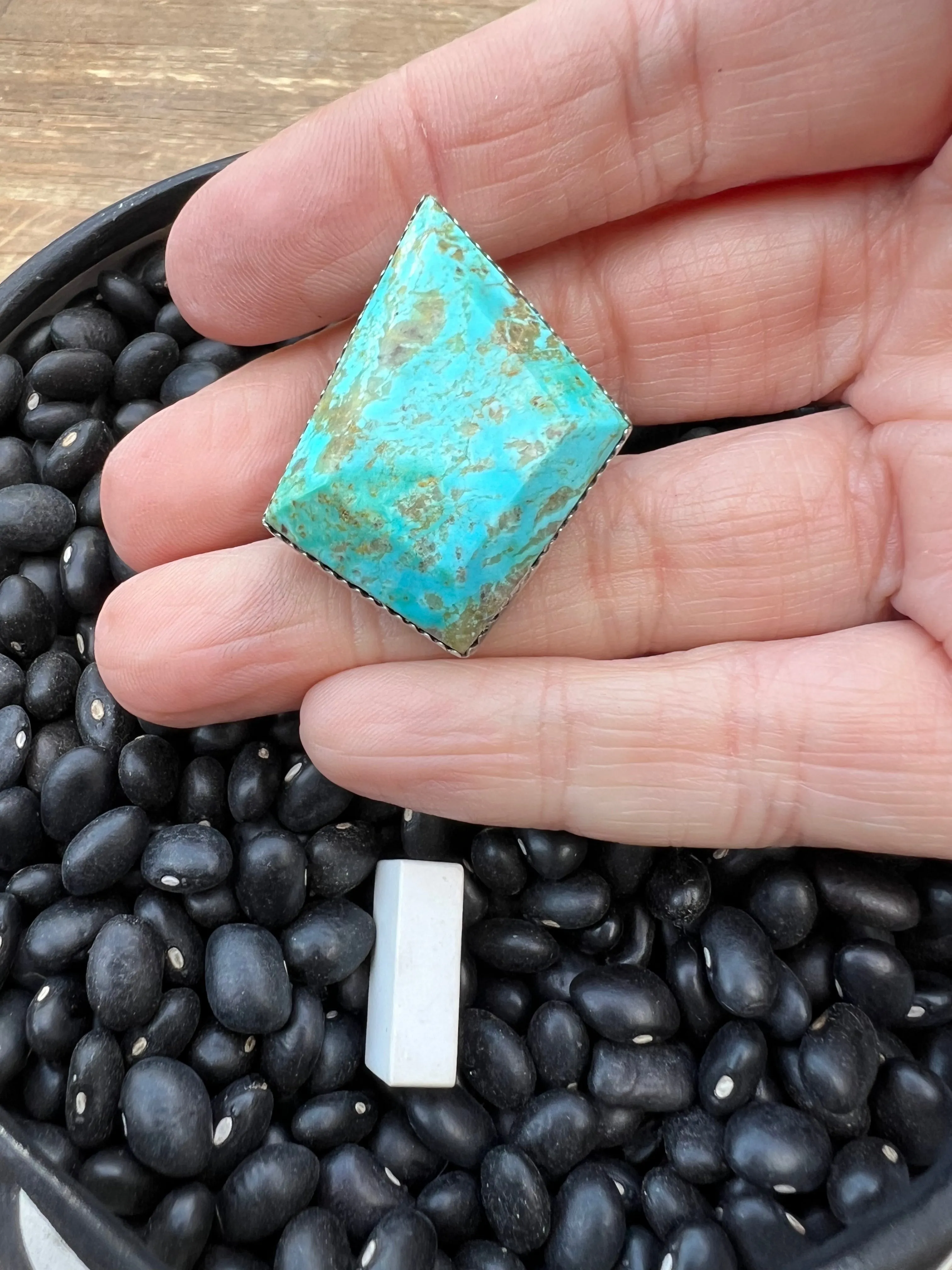 Rare Turquoise Faceted Gem Pendants