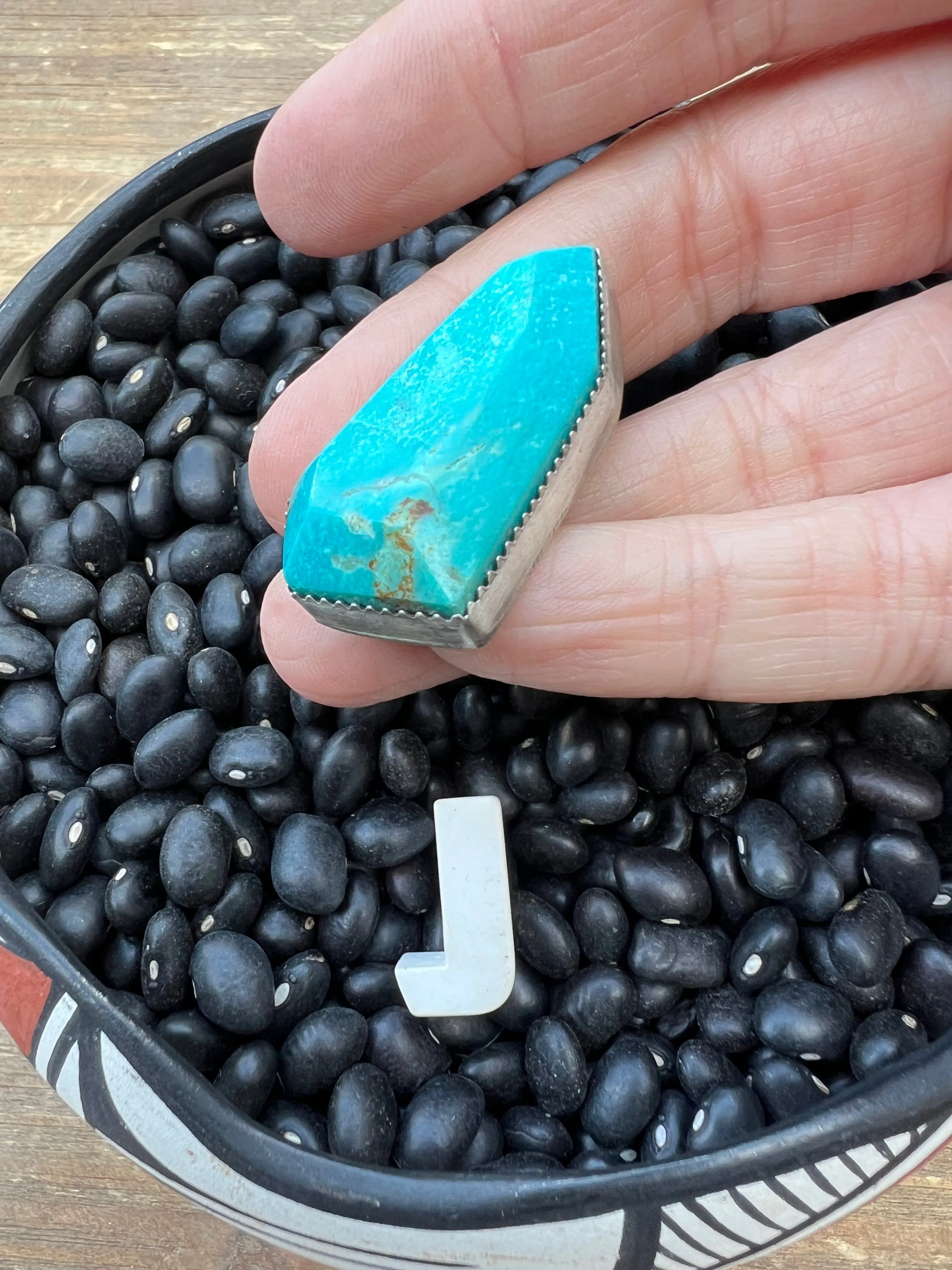 Rare Turquoise Faceted Gem Pendants