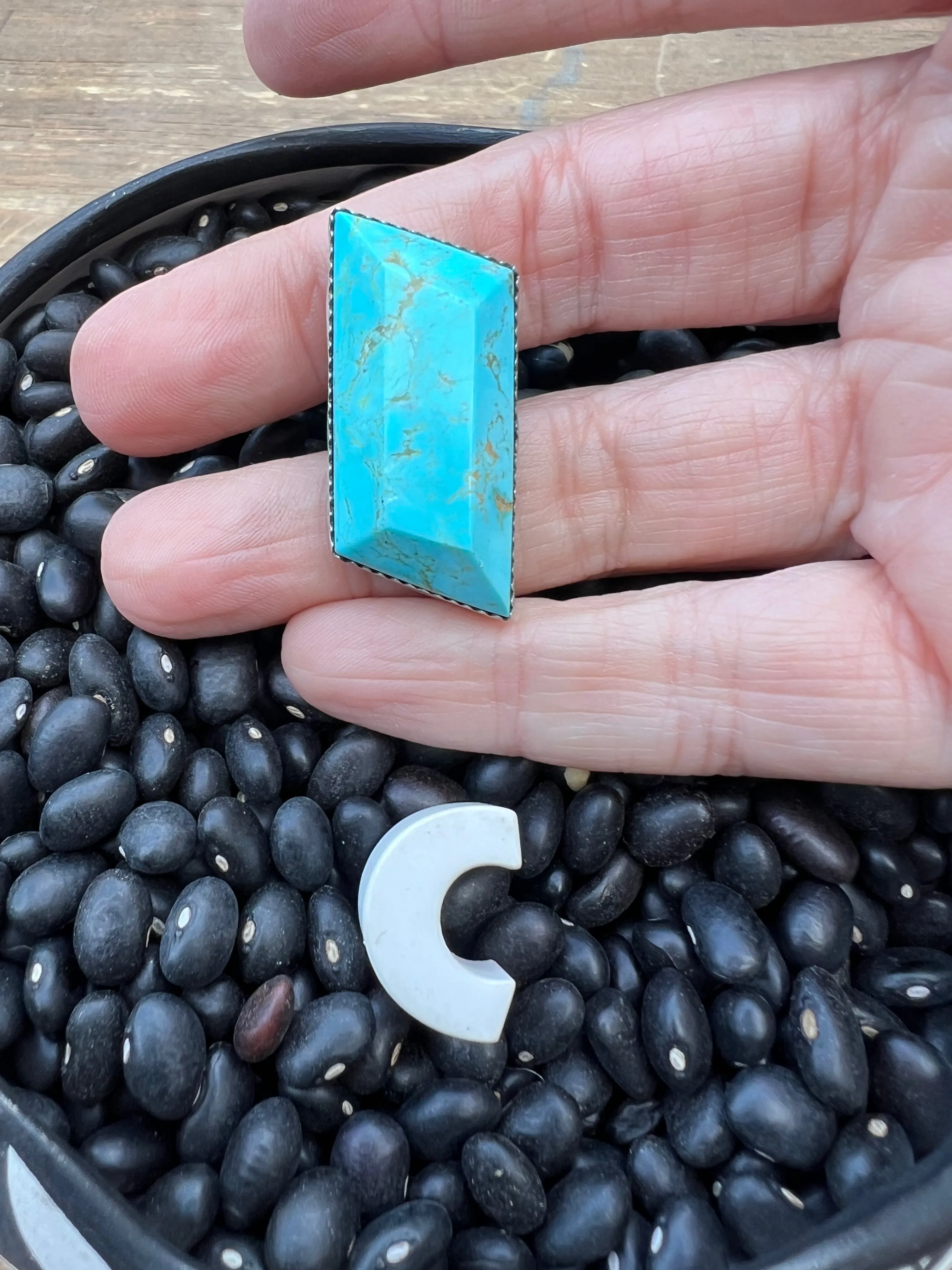 Rare Turquoise Faceted Gem Pendants