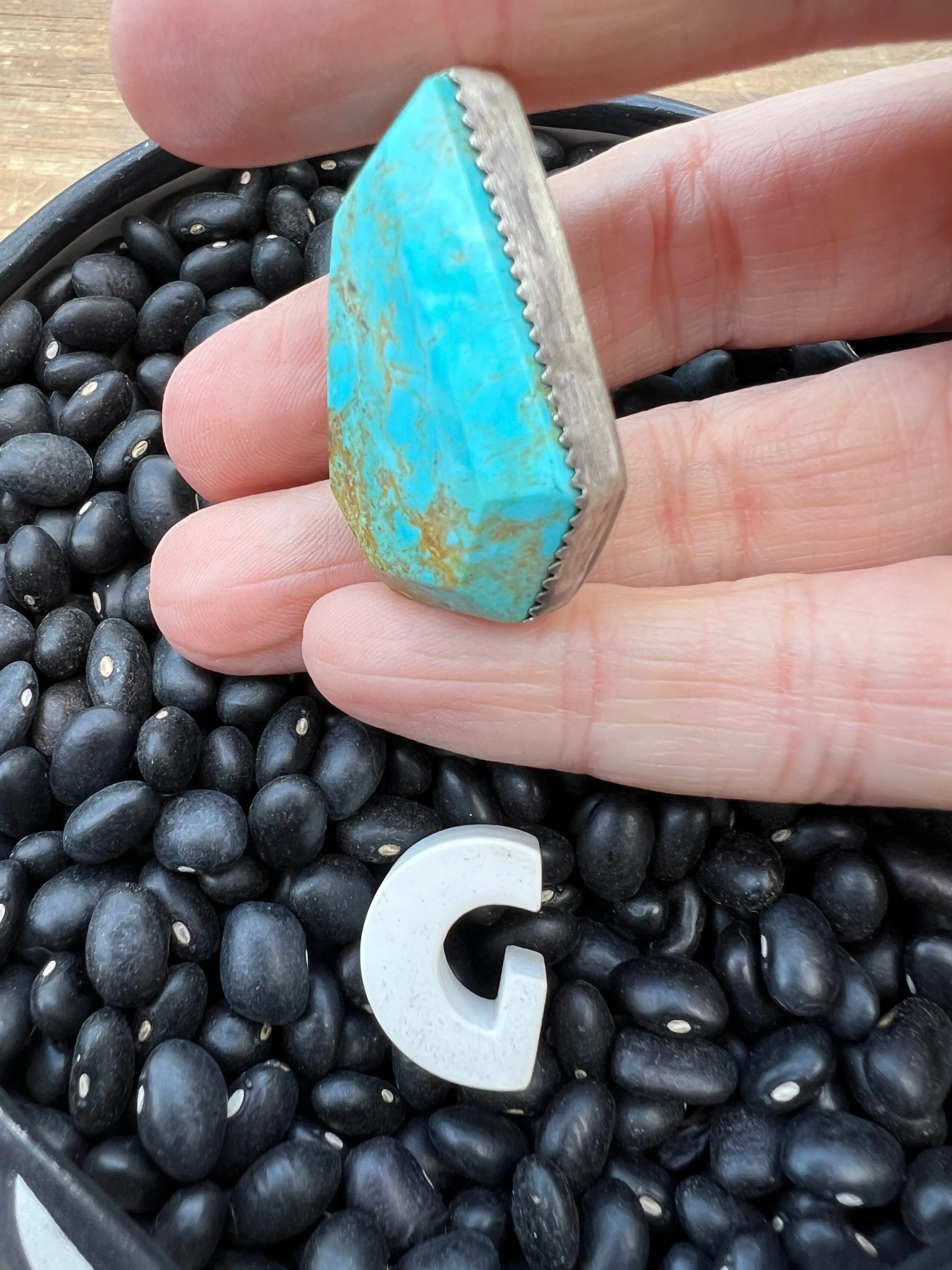 Rare Turquoise Faceted Gem Pendants