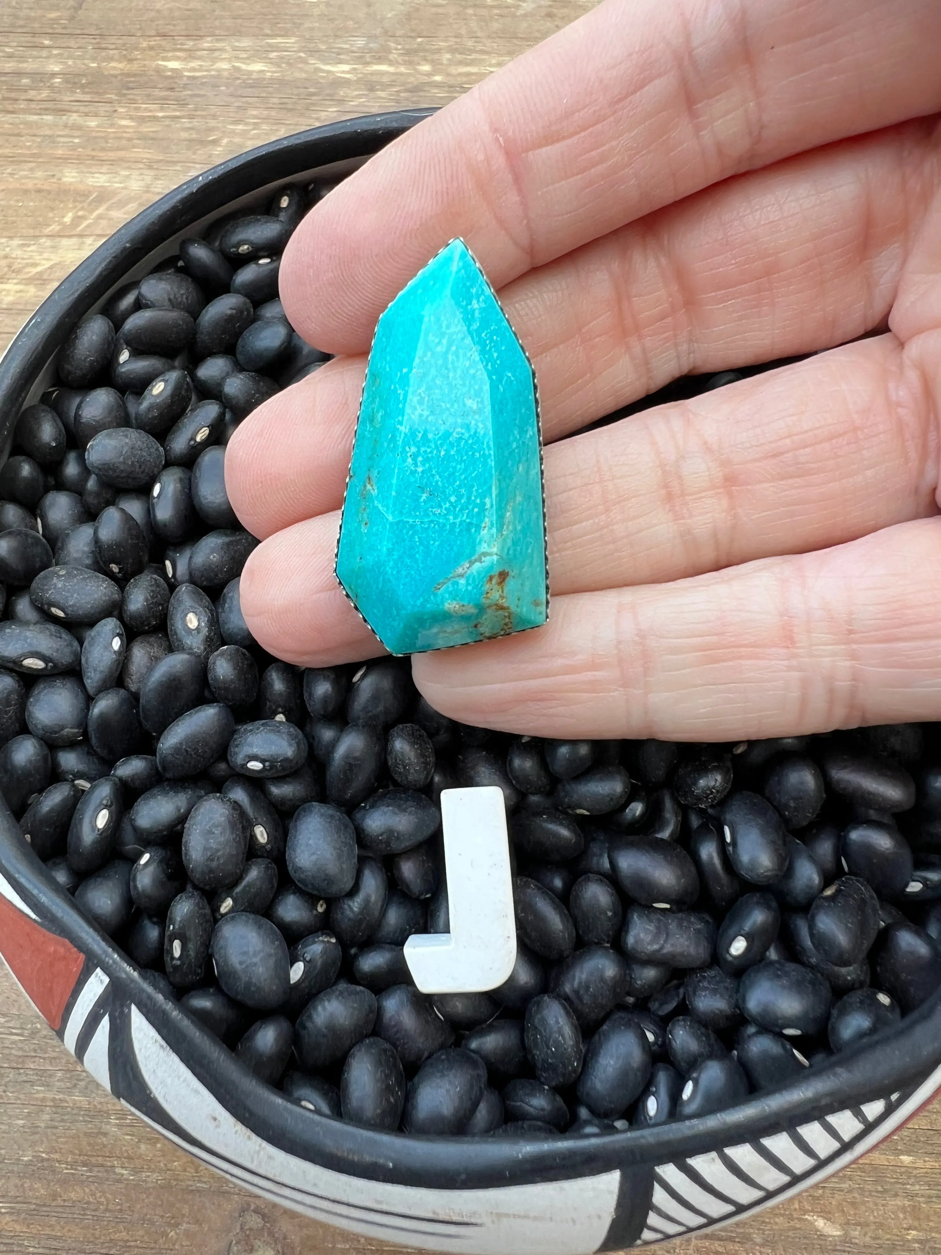 Rare Turquoise Faceted Gem Pendants