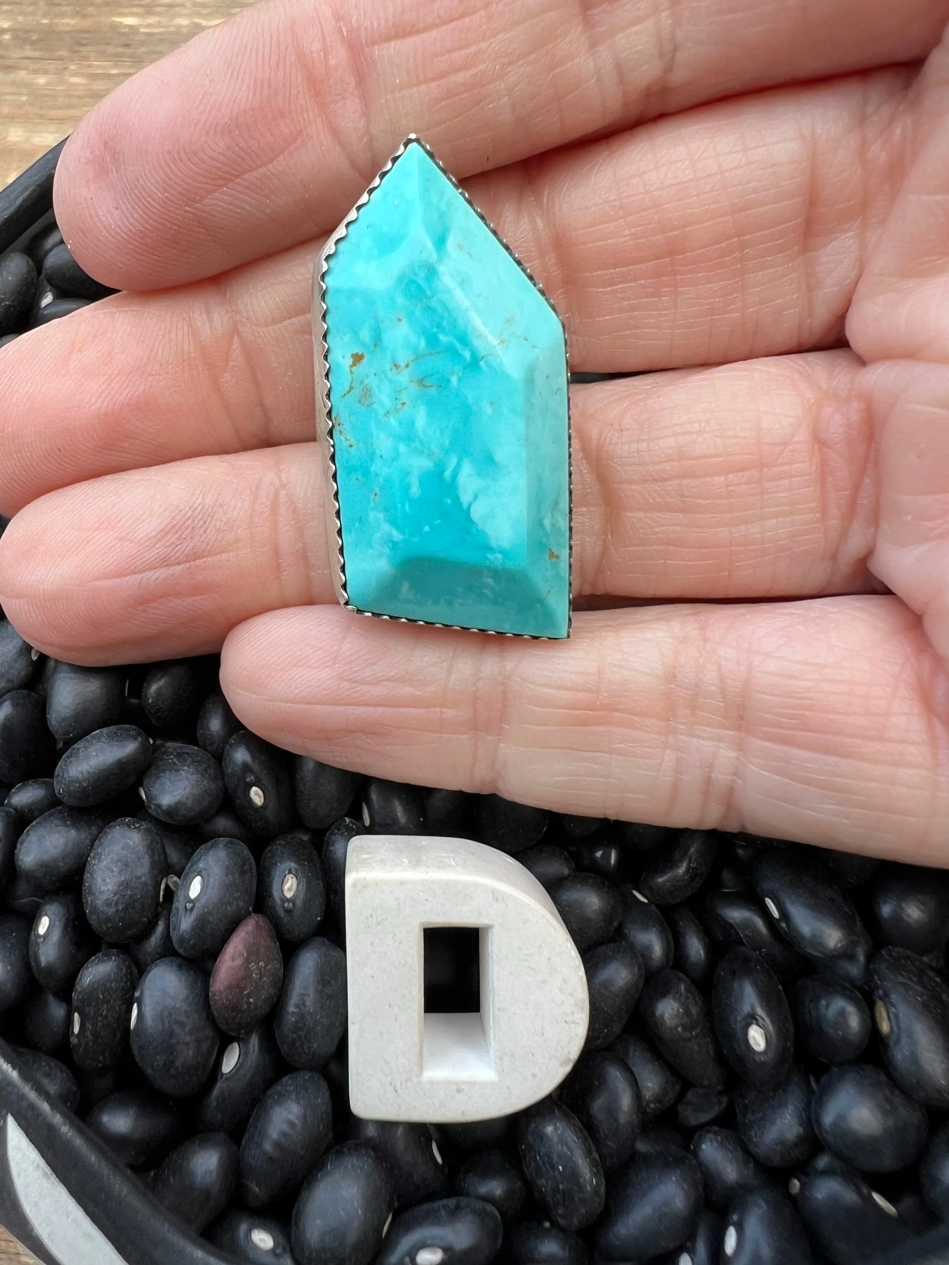 Rare Turquoise Faceted Gem Pendants