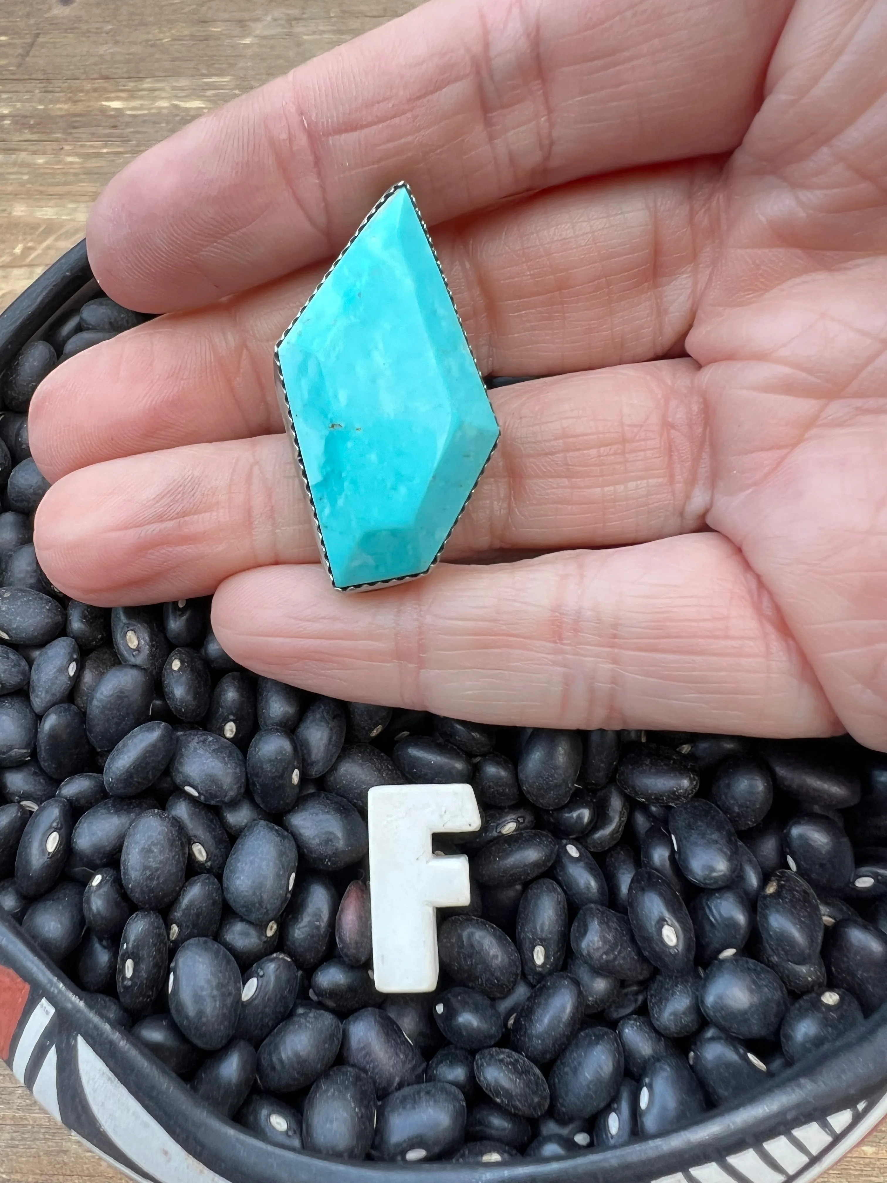 Rare Turquoise Faceted Gem Pendants