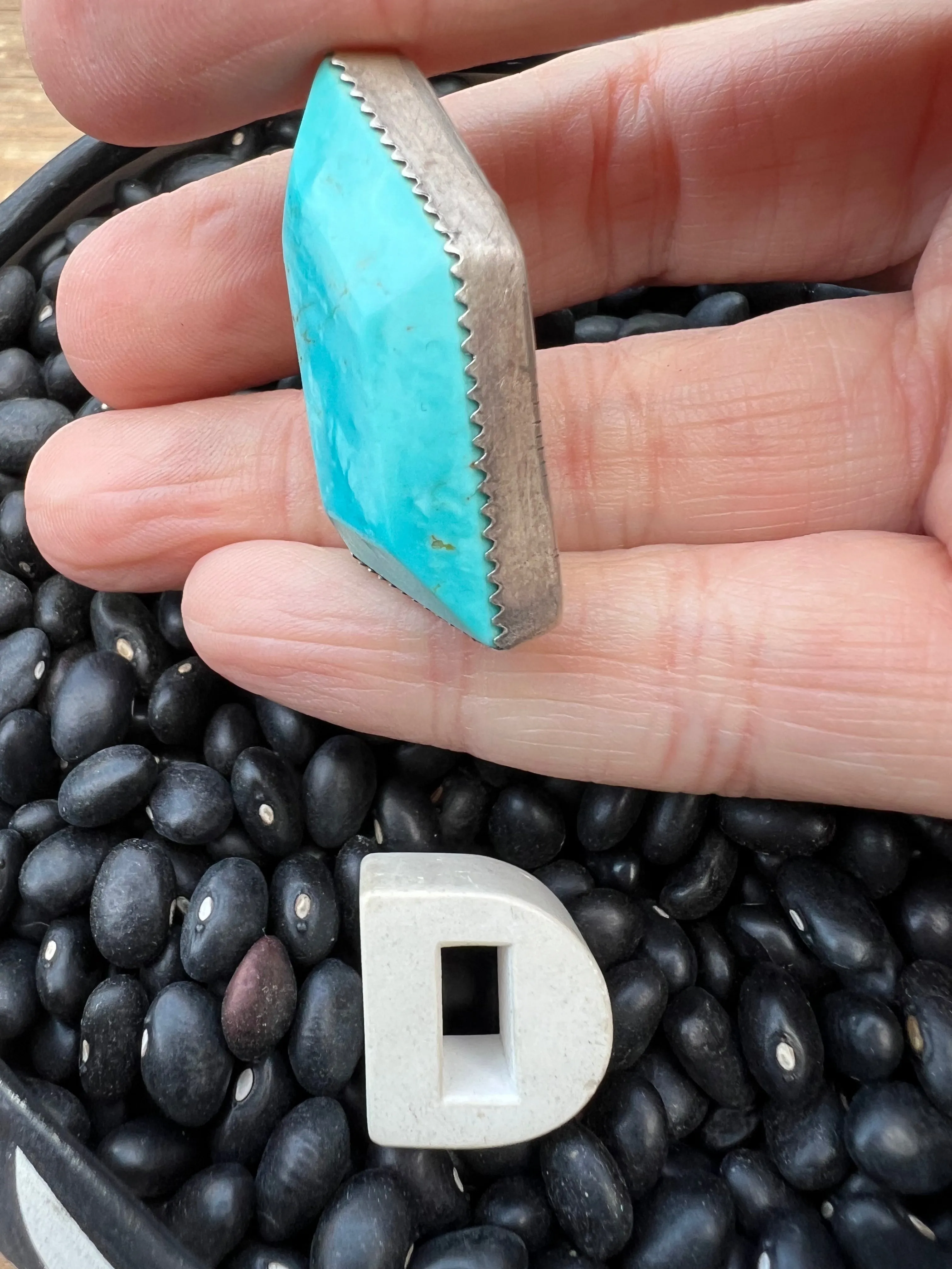 Rare Turquoise Faceted Gem Pendants