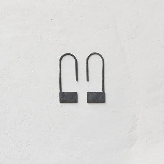 Rectangle pendants earrings N°18