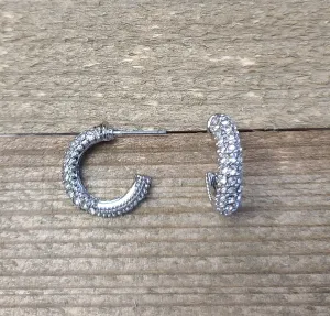 Rhinestone Hoop Earring