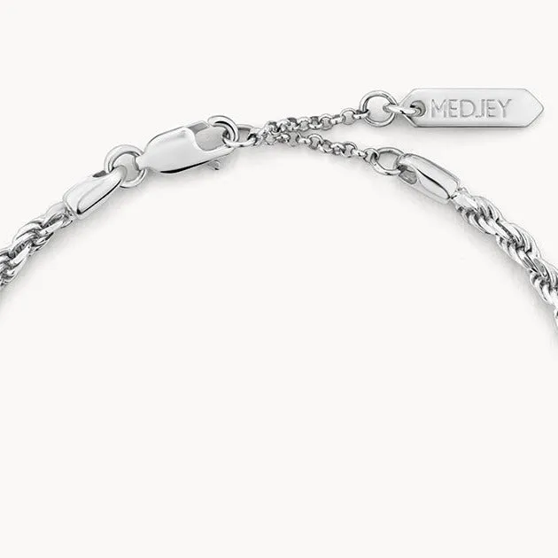 Rope Chain Bracelet in Silver