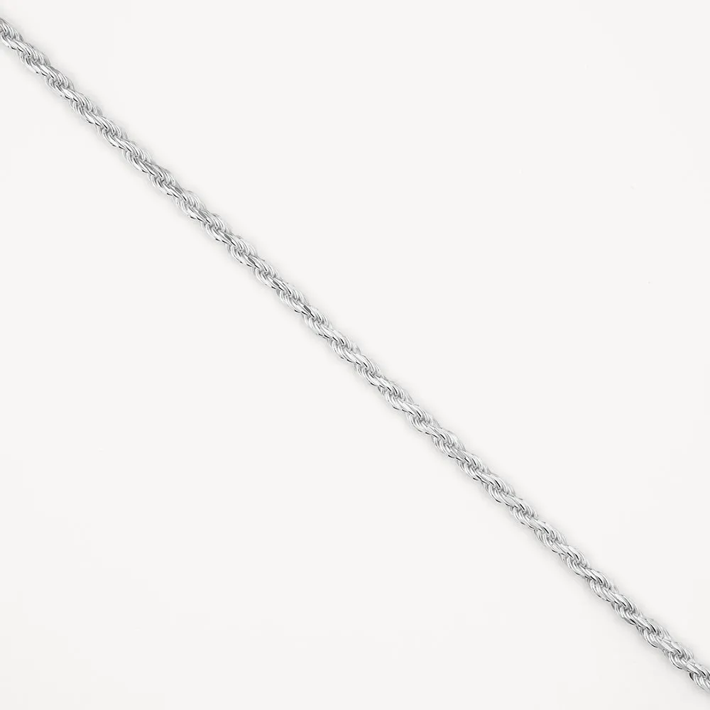 Rope Chain Bracelet in Silver