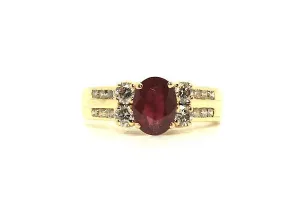 Ruby & Diamond Hot Cake Ring Ad No. 0480