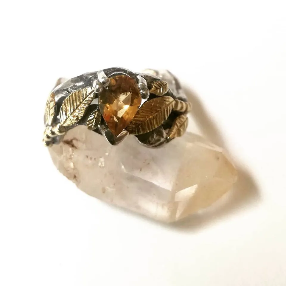 Secret Garden Range – Citrine & Sterling Silver Ring