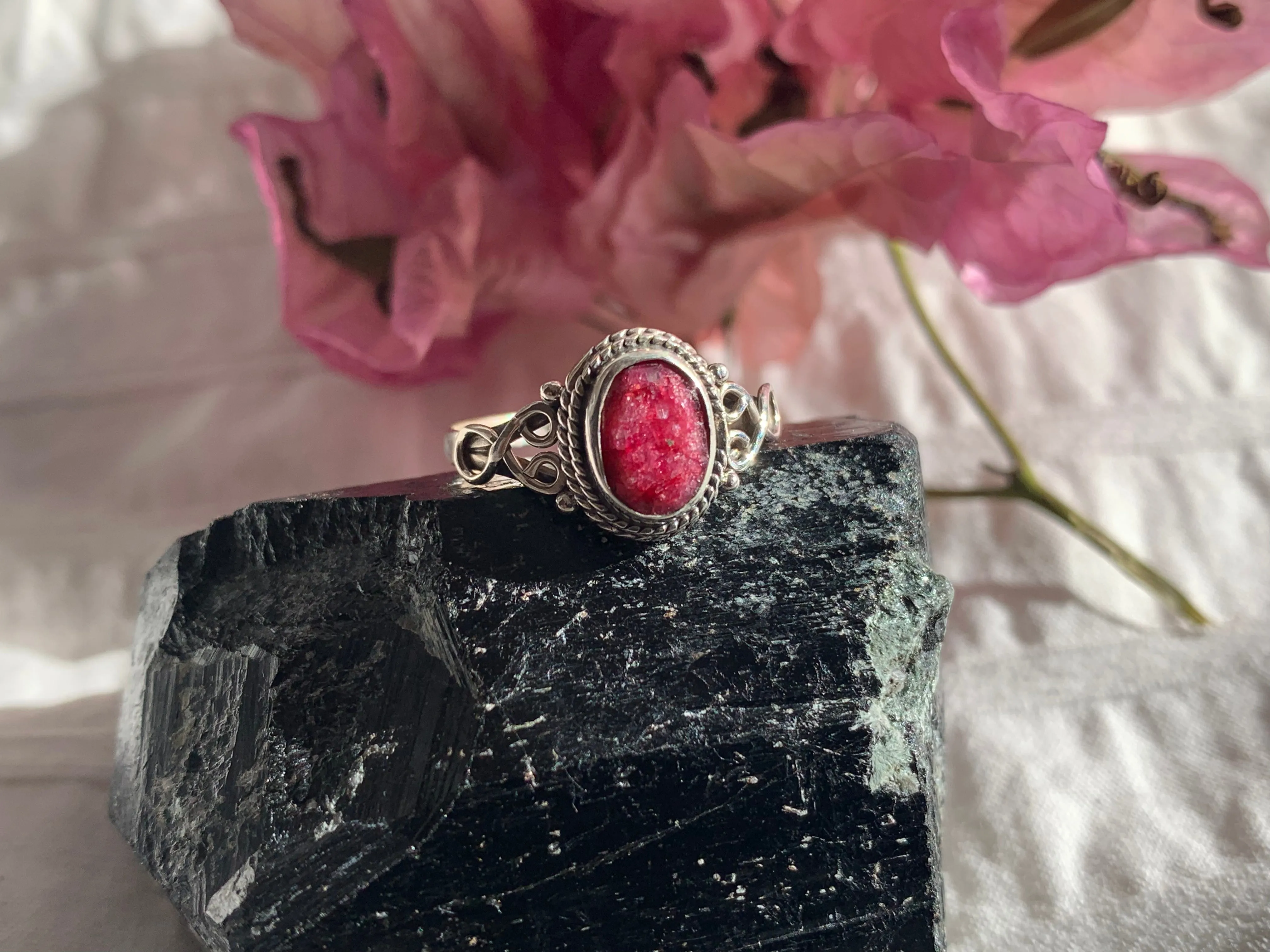 Semi-precious Ruby Melita Ring