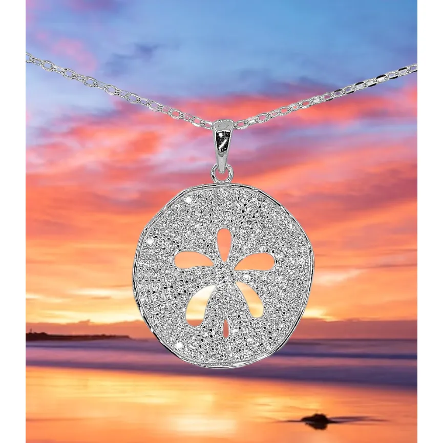 Shimmering Sand Dollar Necklace