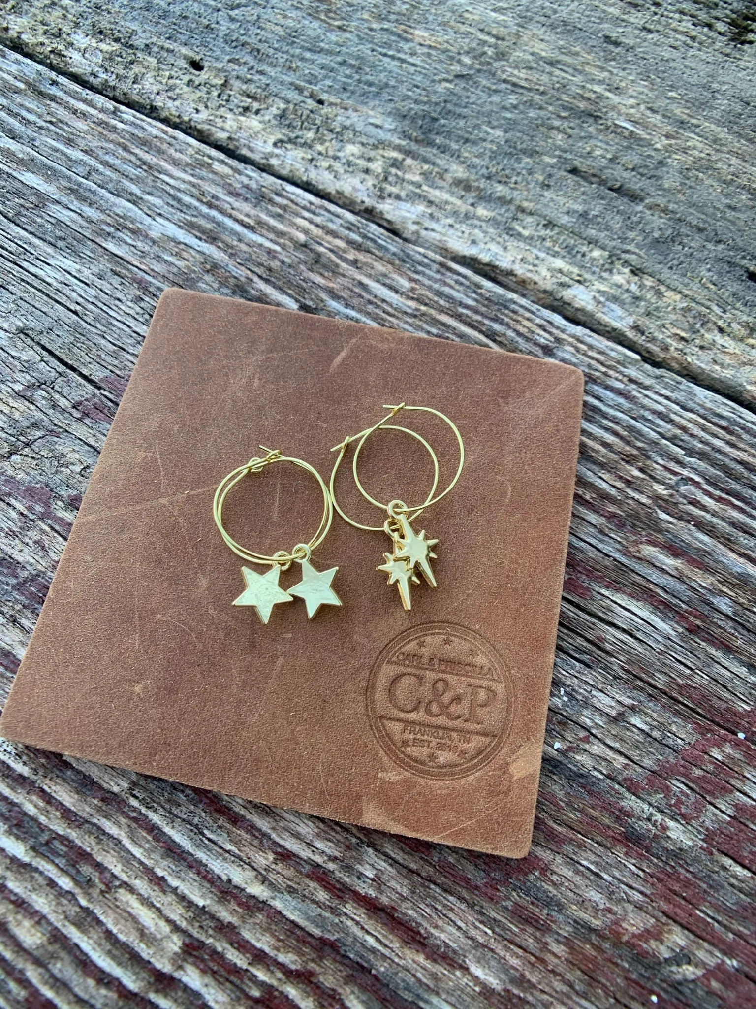 Shining Star Hoop Earrings