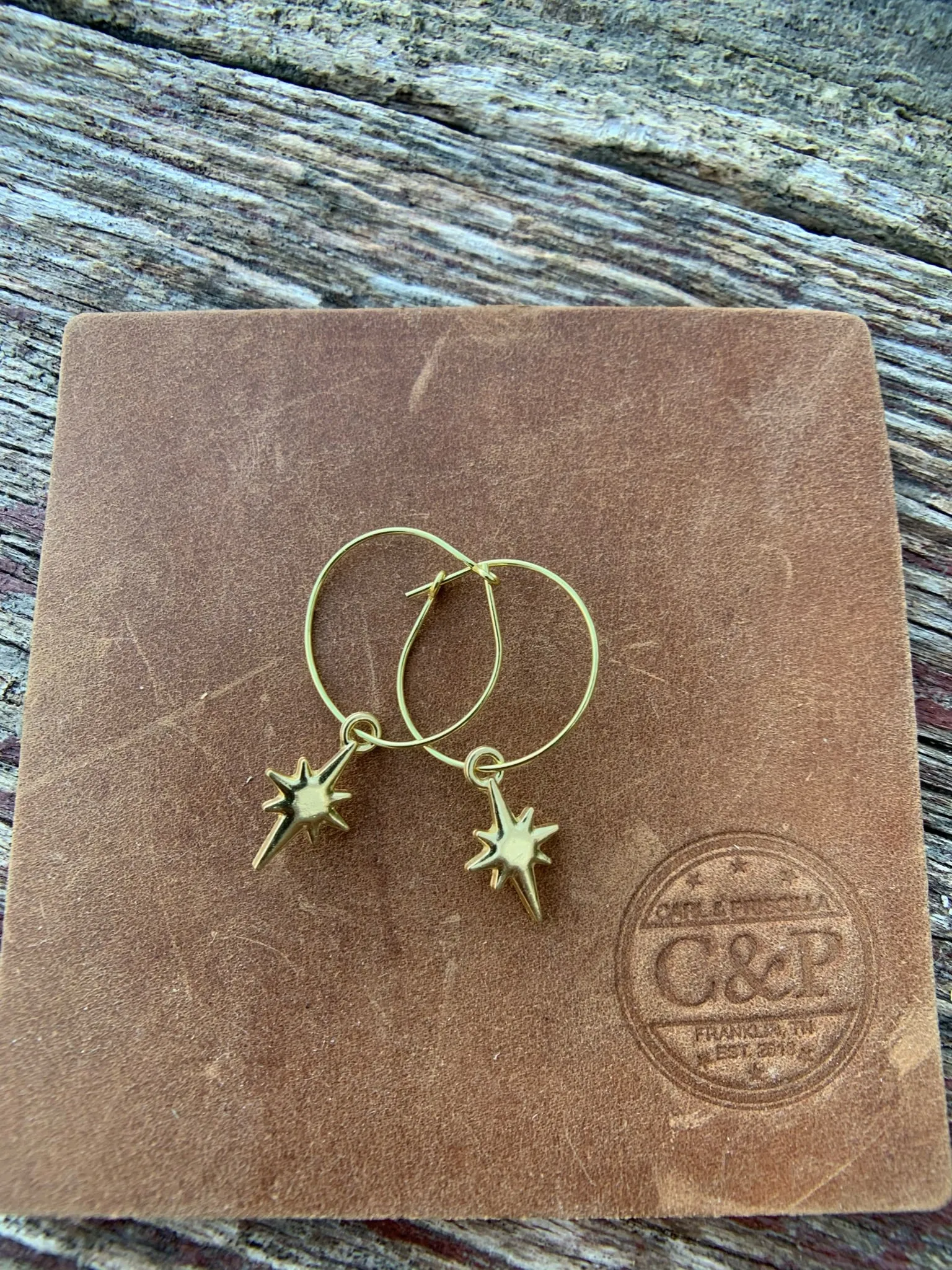 Shining Star Hoop Earrings