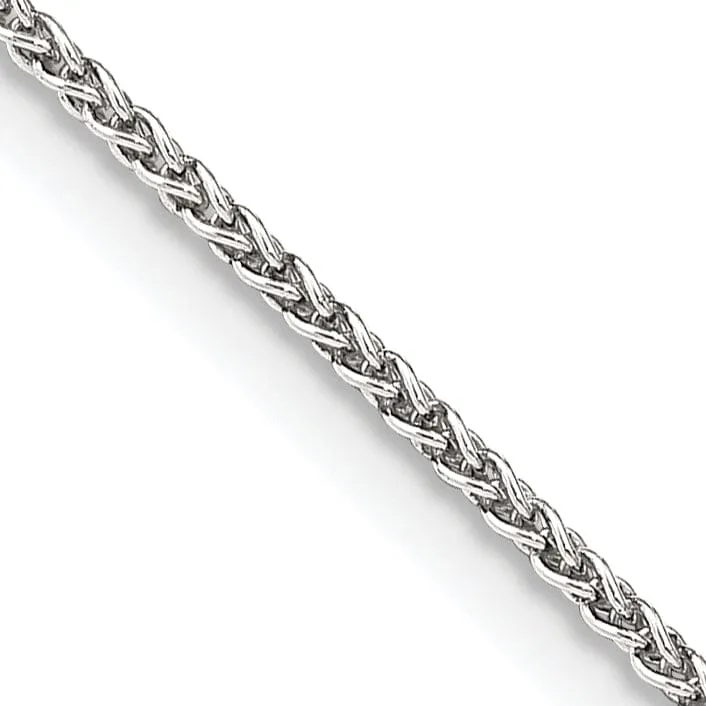 Silver Polished 1.50-mm Solid Round Spiga Chain