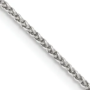 Silver Polished 1.50-mm Solid Round Spiga Chain